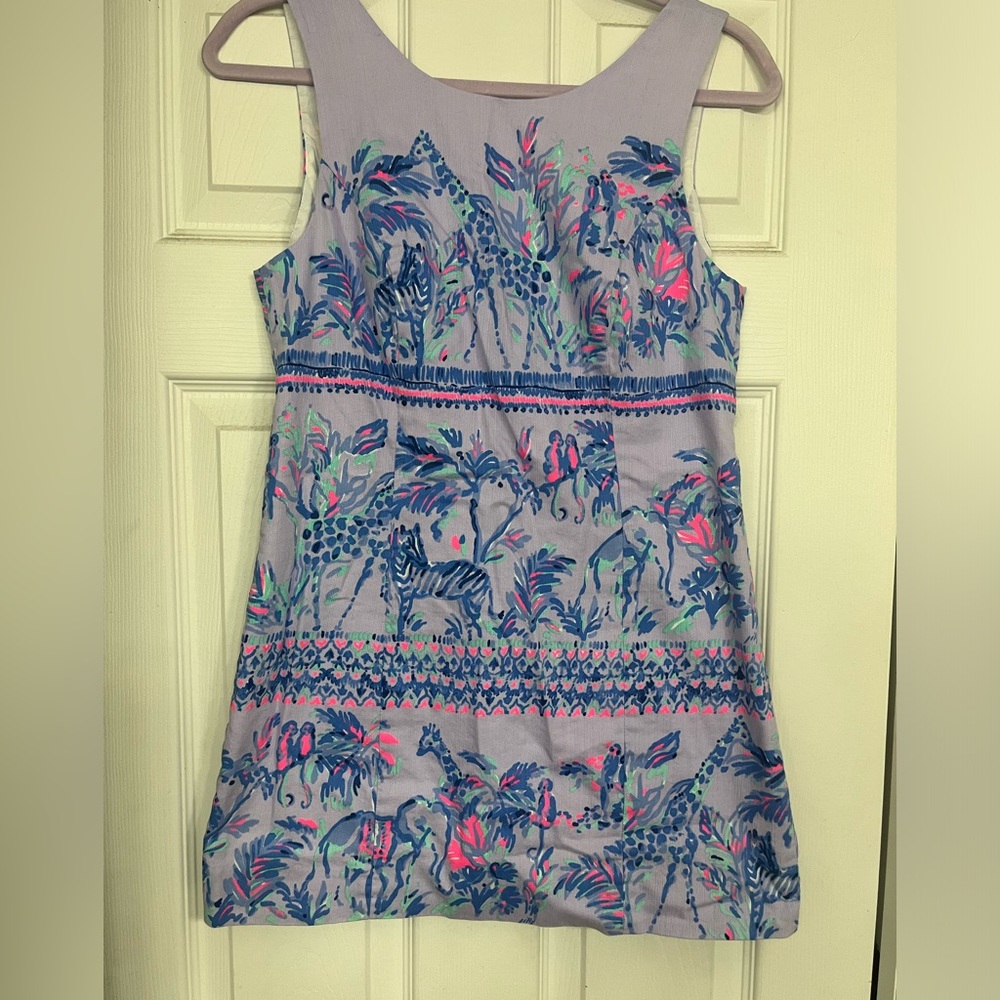 Lilly Pulitzer Mila shift dress in lilac verbena. Size 6